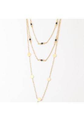 Collar Doble 19V69 Italia Dorado Mujer STNE171