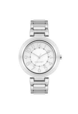 Reloj Plateado Nine West Mujer NW/1893SVTT
