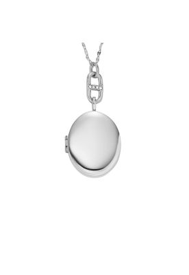 Collar Fossil JF04427040 Plateado