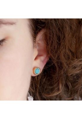 Imagen 2 del producto Aros Jason Hyde Turquesa Mujer