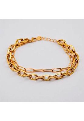 Imagen 1 del producto Pulsera Doble  19v69 Dorado Mujer STB206