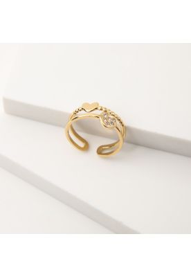 Imagen 2 del producto Anillo 19v69 Dorado Mujer STR305