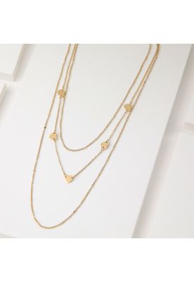 Collar Doble 19V69 Italia Dorado Mujer STNE112