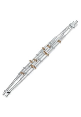 Pulsera Doble Anne Klein Plateado Mujer