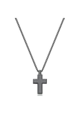 Collar Brosway Plomo Hombre BUL56