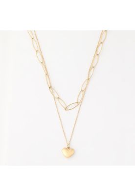Collar Doble 19V69 Italia Dorado Mujer STNE206