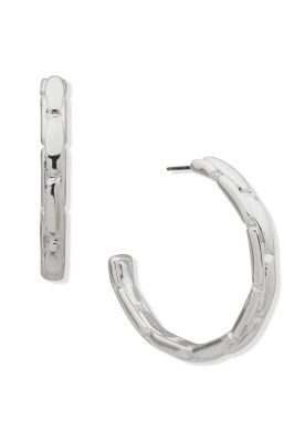 Aros Tipo Argollas Anne Klein Plateado Mujer 01G00766