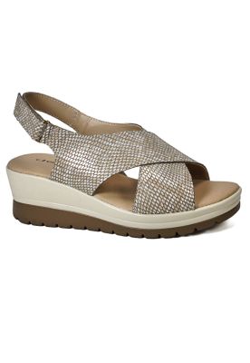 Sandalia Cuero Ebere Beige