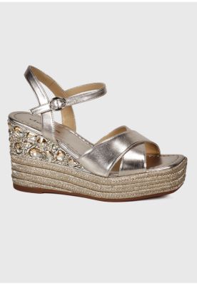 Sandalia Cuero Ibalú Dorado