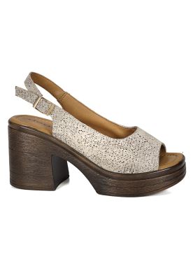 Imagen 1 del producto Sandalia Cuero Yanil Beige Print