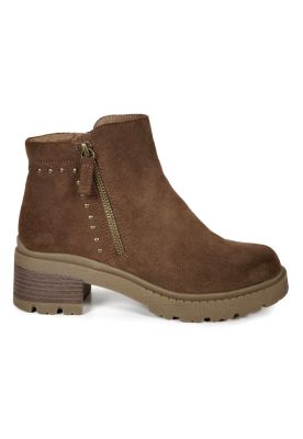 Botín Mujer Cuero Vasti Café