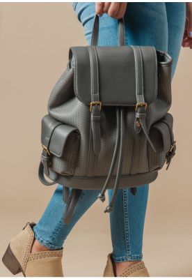 Mochila Megan Gris