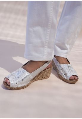 Sandalia Cuero Susanne Blanco