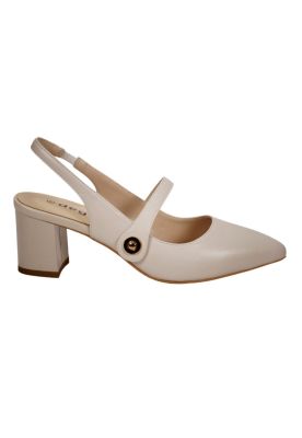 Sandalia Cuero Akane Beige