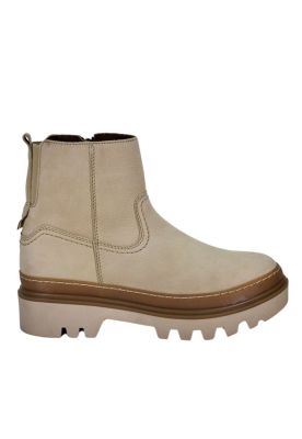 Botín Cuero Melissa Beige