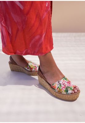 Sandalia Cuero Eliada Multicolor