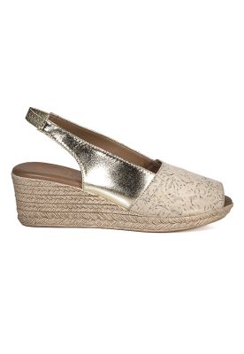 Imagen 2 del producto Sandalia Cuero Susanne Beige Dorado