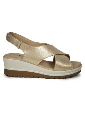 Imagen 2 del producto Sandalia Cuero Ebere Dorado