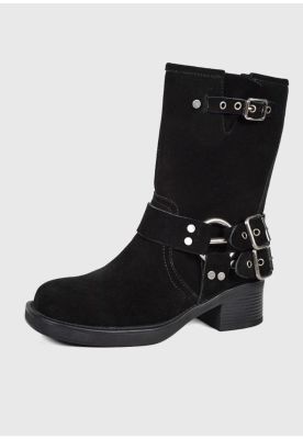 Imagen 2 del producto Botín Cuero Biker Negro