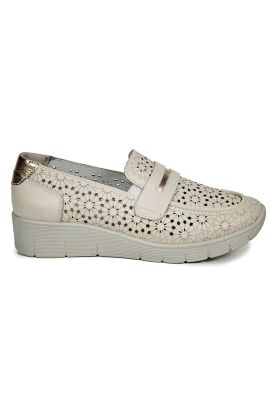 Imagen 2 del producto Mocasín Cuero Inaya Beige