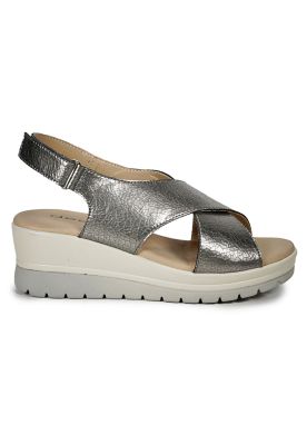 Imagen 2 del producto Sandalia Cuero Ebere Plateado