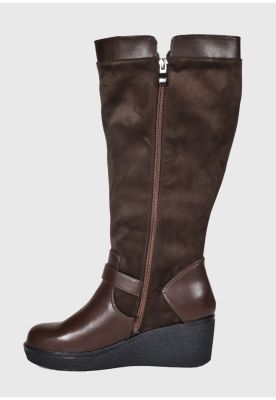 Imagen 2 del producto Bota Mujer Alfia Café Ancho XL