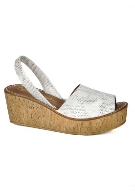 Sandalia Eliada Blanco Plata