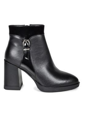 Botín Mujer Cuero Kensy Negro