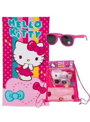 Toalla De Playa Infantil 70x140 Con Lentes De Sol Mashini