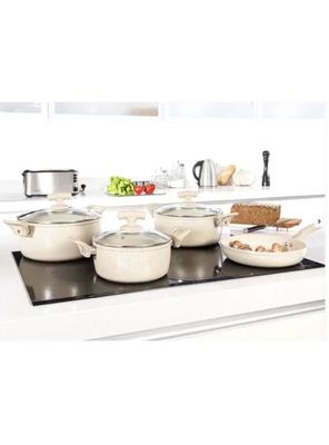 Imagen 2 del producto Set De Bateria De 7 Piezas San Remo New Antiadherente Marble Beige