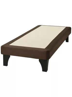 Base de Cama Europea 1 Plaza 90X190 Chocolate Felpa
