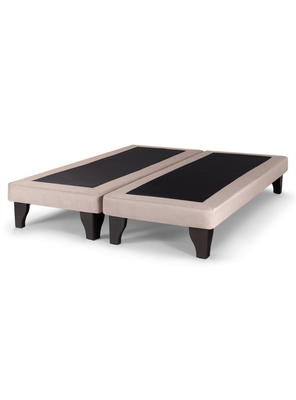 Base de Cama Europea Súper King Beige Felpa