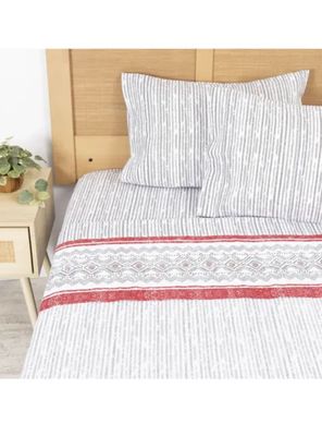 Sabanas 2 Plaza 144 Hilos Marca Mashini   Snow