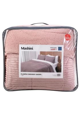 Imagen 2 del producto Plumón Mashini Coral Sherpa Super King. Rosado