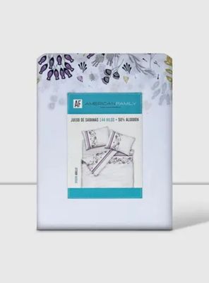 Imagen 2 del producto Sabanas 1.5 Plazas AF Cannon 144 Hilos Adel Gris