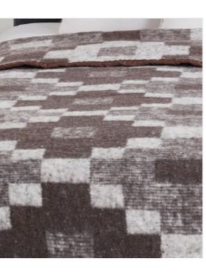 Imagen 2 del producto Frazada Jacquard Illusions 1,5 Plaza 80% Algodón 160x210cm cafe