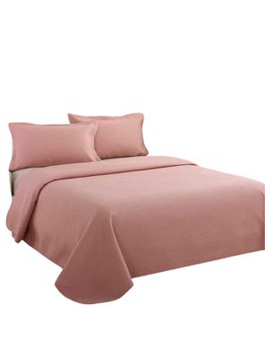 Quilt Atenas 2 Plazas Illusions Diseño Moderno Rosa