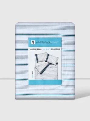 Imagen 2 del producto Sabanas 1.5 Plazas AF Cannon 144 Hilos Oasis Verde