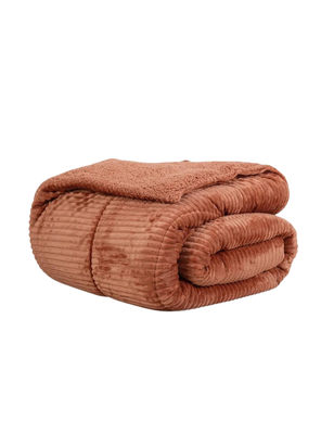 Imagen 2 del producto Plumón Mashini Coral Sherpa Super King. Cafe 