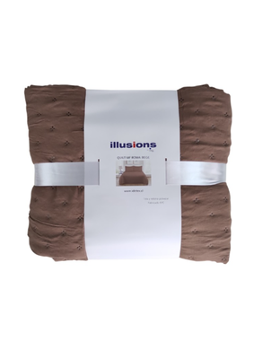 Imagen 2 del producto Quilt Roma King Illusions Temporada Primevera -verano Café