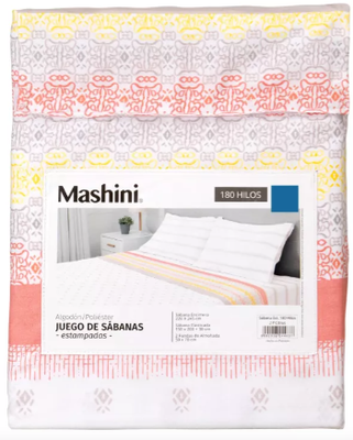 Sábanas 2 Plazas 180 Hilos Mashini   Citrus