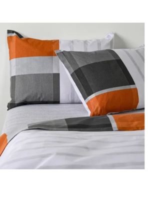 Sabanas 1.5 Plazas Cannon 144 Hilos Franjas Terra