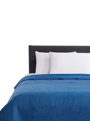 Frazada De Lana Illusions 2 Plazas 200x210cm Azul