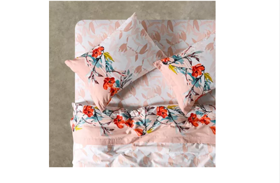 Sabanas Af Cannon 144 Hilos 1 Plaza Aqua Rosada