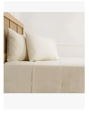 Imagen 2 del producto Sábana 1.5 Plazas 200 Hilos Mashini Crudo