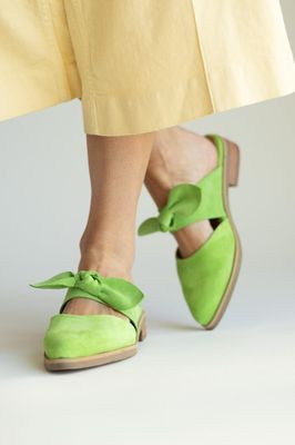 Babucha Mujer / Marsala Verde