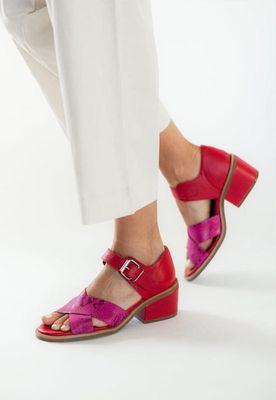 Sandalia Mujer / Nera Fucsia Rojo