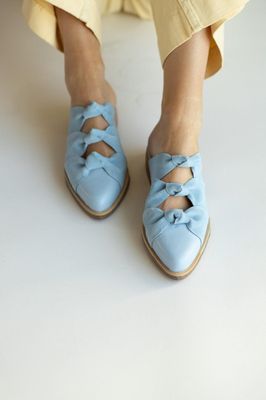 Babucha Mujer / Kiwi Celeste