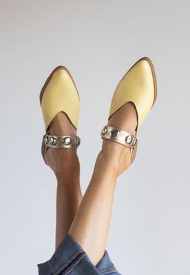 Babucha Mujer / Pibi Amarillo Niquel