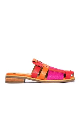 Babucha Mujer / Menfi Naranjo Rojo